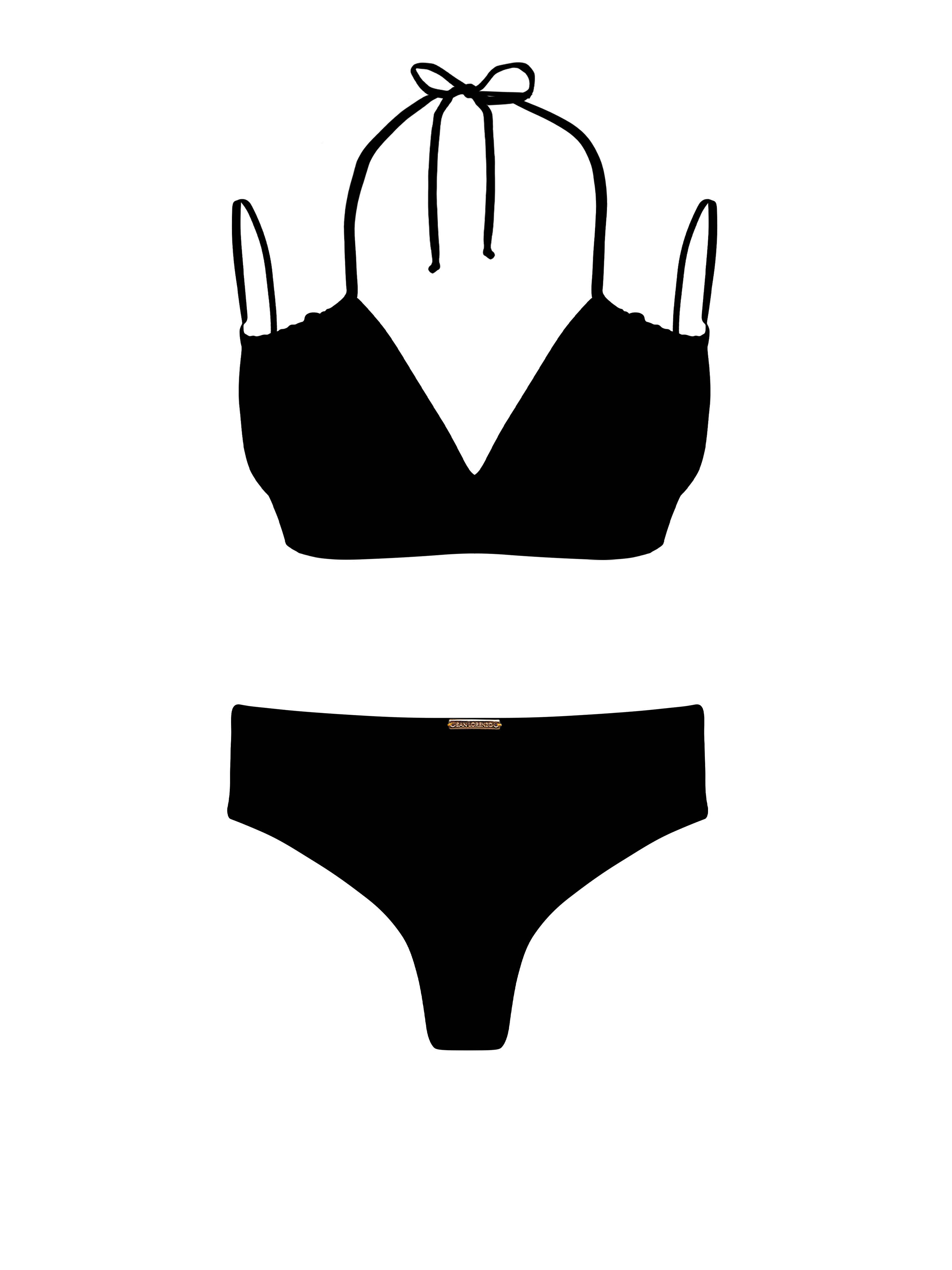 Marrakesh Desert Night High Waist Brief Bikini Bottom