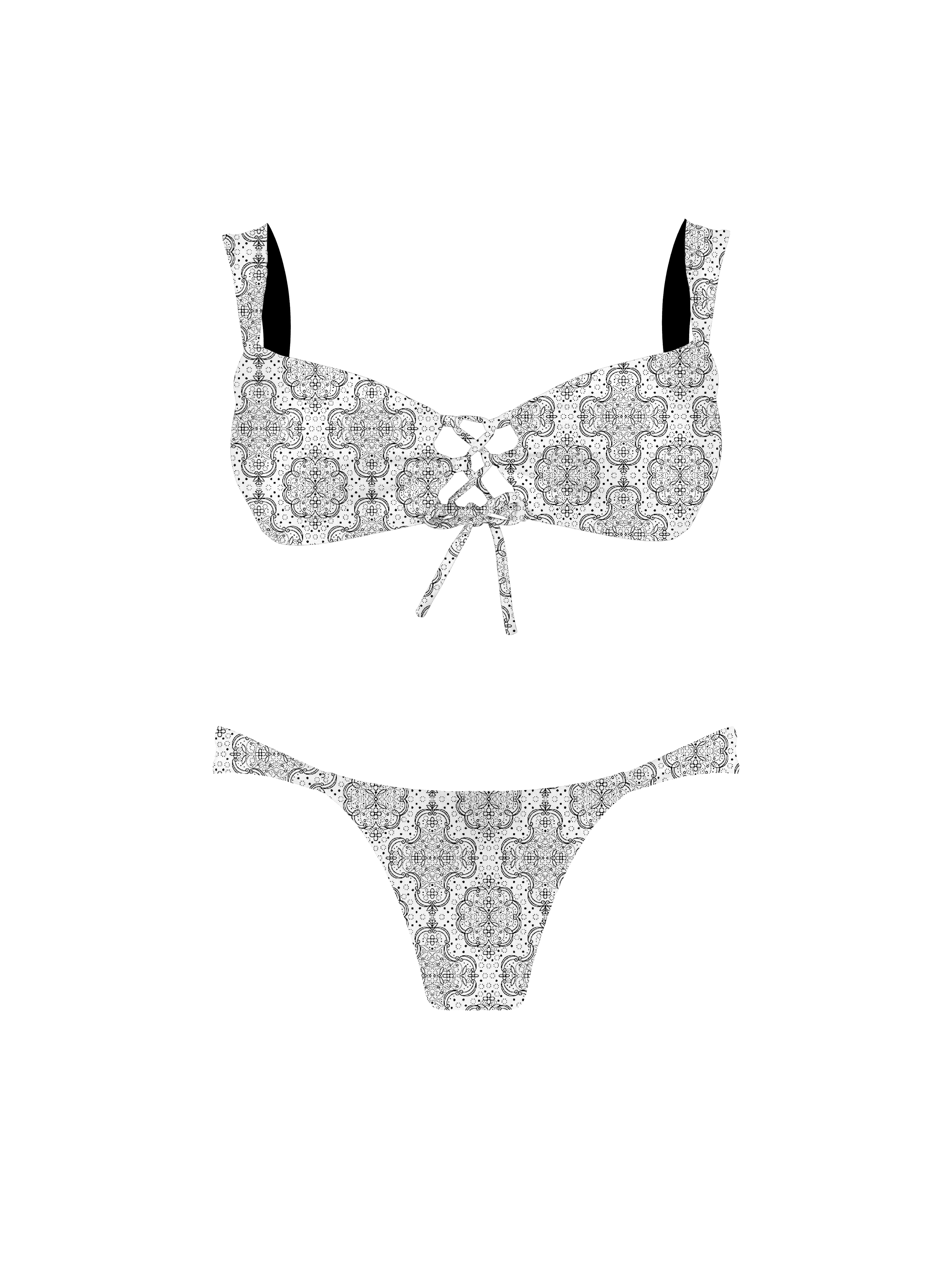 Marrakesh Moroccan Classic Lace Bralette Bikini Top