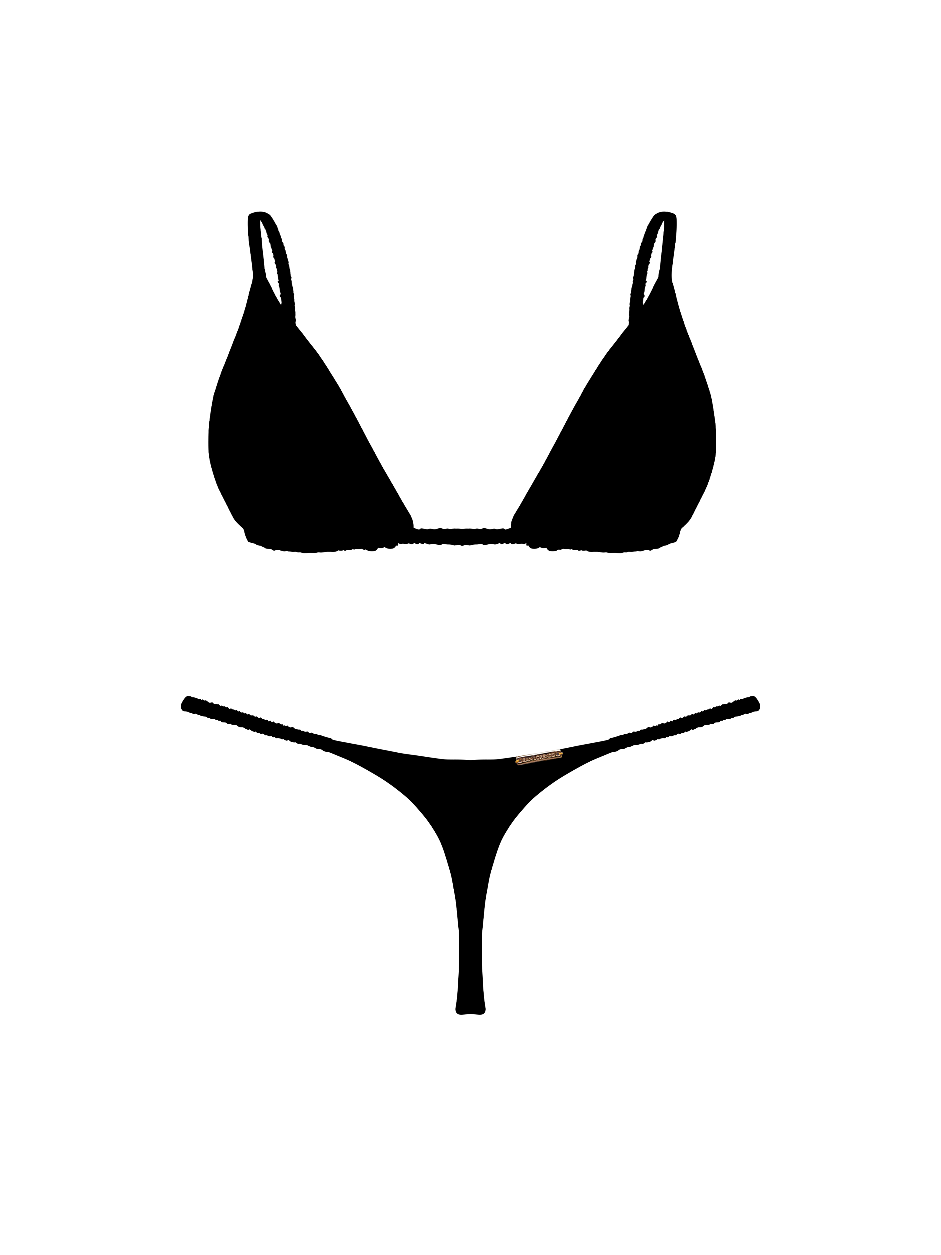 Marrakesh Desert Night Classic Ruched Triangle Bikini Top